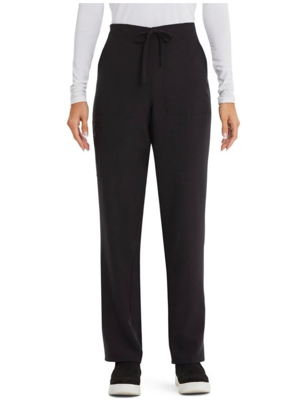 ScrubStar Black Unisex Scrub Pants XL NWT Drawstring Medical Uniform Straight